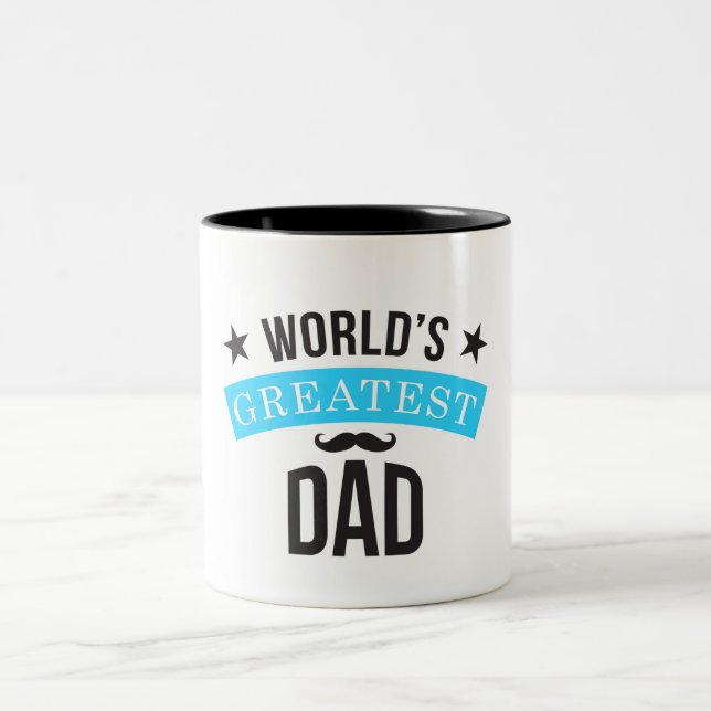 Caneca De Café Em Dois Tons Pai Café Mug (Centro)
