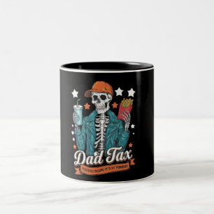 Caneca De Café Em Dois Tons Pai com certeza que não é veneno de pais engraçado