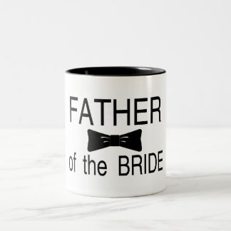 Caneca De Café Em Dois Tons Pai da noiva Bowtie