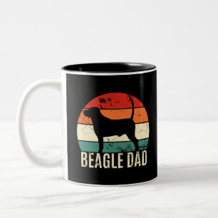 Caneca De Café Em Dois Tons Pai de beagle