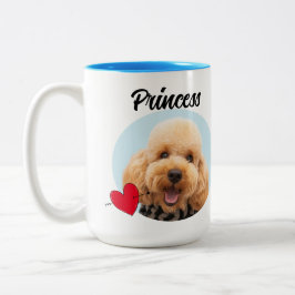 Caneca De Café Em Dois Tons Pai de Cães Cachorro Engraçado citação de cão e fo