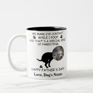Caneca De Café Em Dois Tons Pai de Cães Personalizado Engraçado, Dia de os p