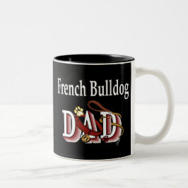 Caneca De Café Em Dois Tons Pai de cão-grande francês