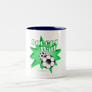 Caneca De Café Em Dois Tons Pai de futebol