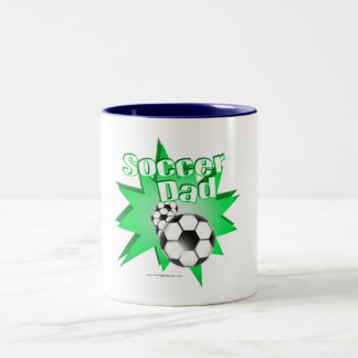 Caneca De Café Em Dois Tons Pai de futebol