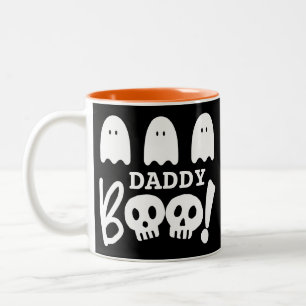 Caneca De Café Em Dois Tons Pai de Halloween Boo Spooky Ghost