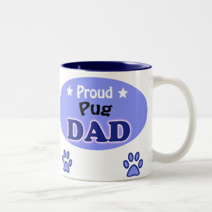 Caneca De Café Em Dois Tons Pai de Pug Ortod