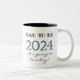 Caneca De Café Em Dois Tons pai de ser Novo papai de 2024
