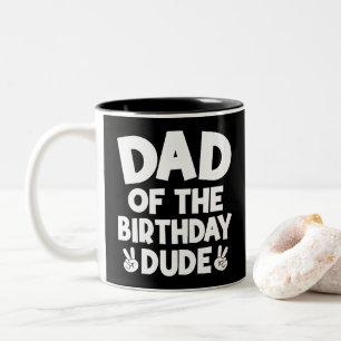 Caneca De Café Em Dois Tons Pai do Cara do Aniversário Casual Piada de Anivers