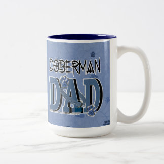 Caneca De Café Em Dois Tons PAI do Doberman