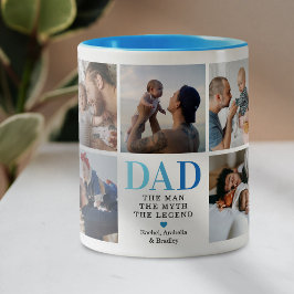 Caneca De Café Em Dois Tons Pai Do Homem O Mito A Foto Da Lenda