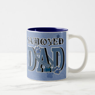 Caneca De Café Em Dois Tons PAI do Samoyed