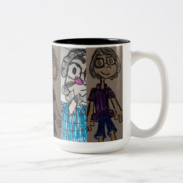CANECA DE CAFÉ EM DOIS TONS PAI E MÃE (Direita)