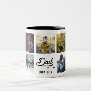 Caneca De Café Em Dois Tons Pai Est. Mug de Fotografia Personalizada 2018