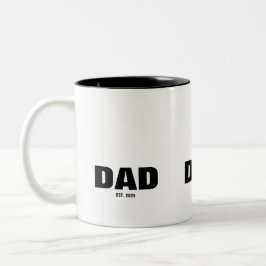 Caneca De Café Em Dois Tons Pai Estabeleceu Novo Presente de Pai