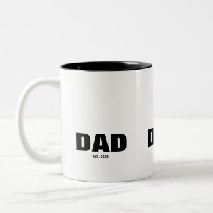 Caneca De Café Em Dois Tons Pai Estabeleceu Novo Presente de Pai