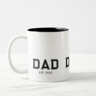 Caneca De Café Em Dois Tons Pai Estabeleceu Novo Presente de Pai