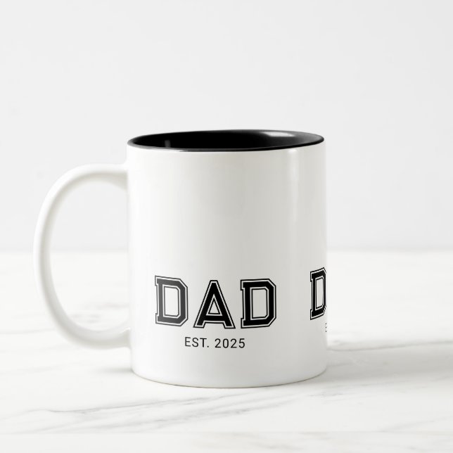 Caneca De Café Em Dois Tons Pai Estabeleceu Novo Presente de Pai (Esquerda)