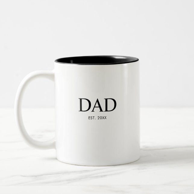 Caneca De Café Em Dois Tons Pai Estabeleceu Novo Presente para o Pai (Esquerda)