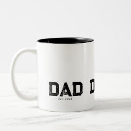 Caneca De Café Em Dois Tons Pai Estabelecido Novo Presente de Pai