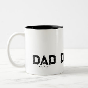 Caneca De Café Em Dois Tons Pai Estabelecido Novo Presente de Pai