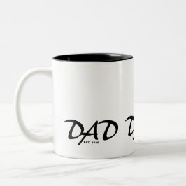 Caneca De Café Em Dois Tons Pai Fundado Novo Presente de Pai