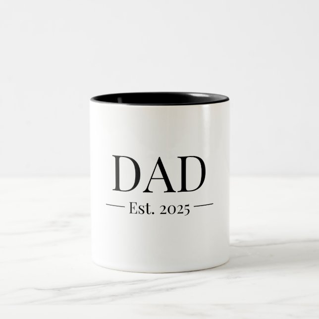 Caneca De Café Em Dois Tons Pai Fundou 2025 (Centro)