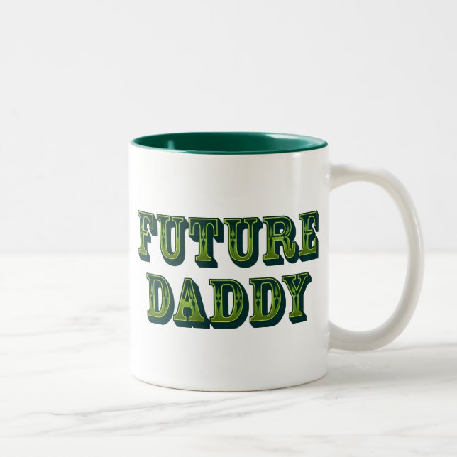 Caneca De Café Em Dois Tons Pai futuro (Direita)