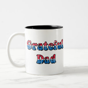 Caneca De Café Em Dois Tons Pai Grata