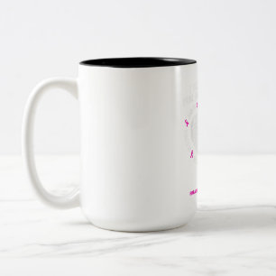 Caneca De Café Em Dois Tons Pai Mãe Eu Visto Rosa Para O Cancer Da Minha Filh