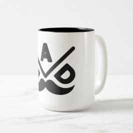 Caneca De Café Em Dois Tons Pai: Minimalismo Ousado