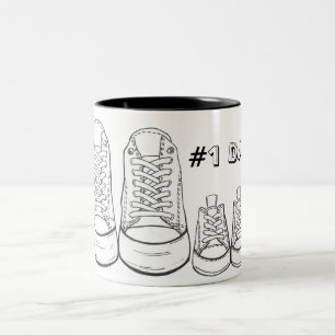 Caneca De Café Em Dois Tons pai nº 1   Dia de os pais Calçado Sneaker Pai
