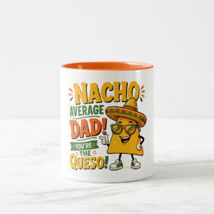 Caneca De Café Em Dois Tons Pai Não Médio Nacho Dia dos Pais Engraçado