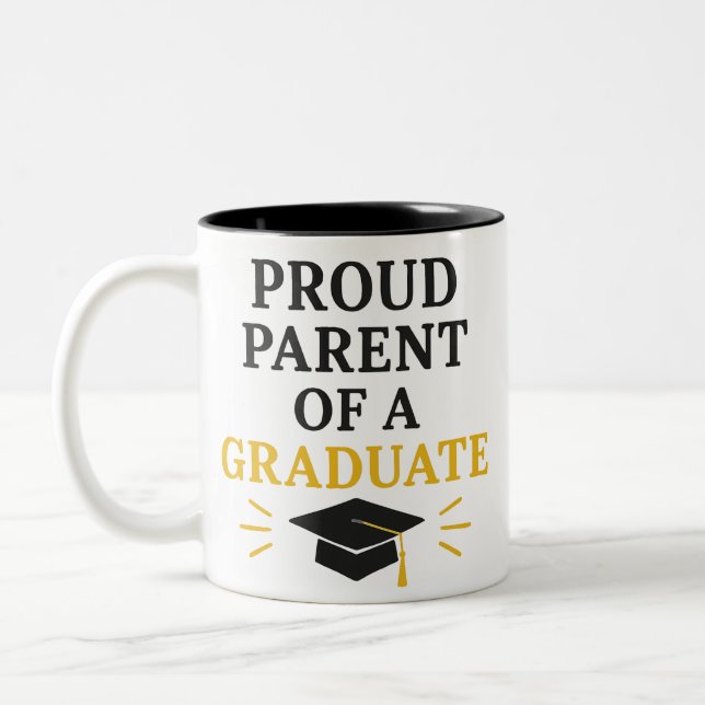 Caneca De Café Em Dois Tons Pai Orgulhoso de um Formando (Esquerda)