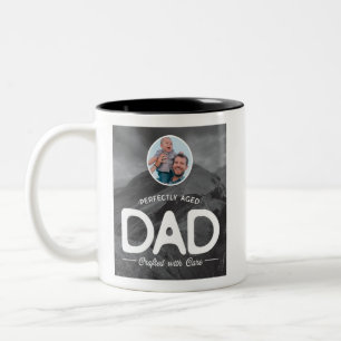 Caneca De Café Em Dois Tons Pai Perfeitamente Envelhecido