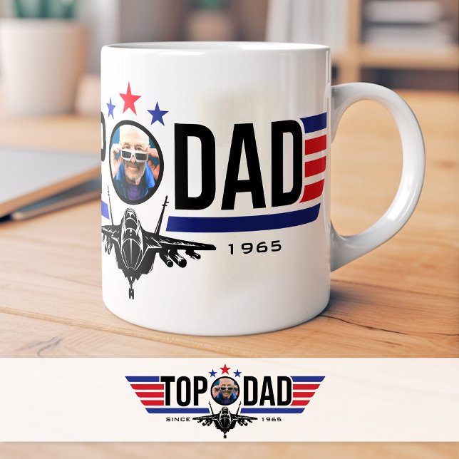 Caneca De Café Em Dois Tons Pai superior | DIA DE OS PAIS (Criador carregado)