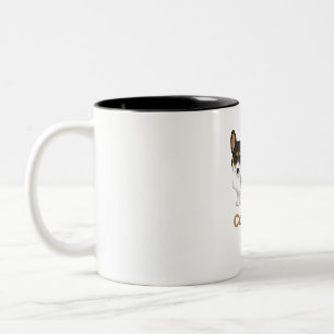 Caneca De Café Em Dois Tons Pai Trapos de Cachorro Pembroke Corgi, Tricolor pr