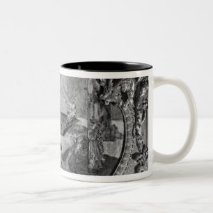 Caneca De Café Em Dois Tons Painel de Overdoor com assunto chinês, c.1730