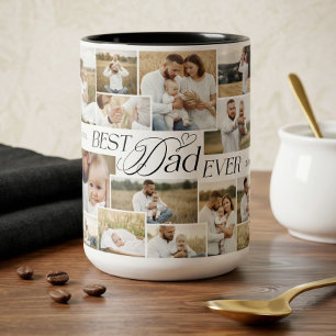 Caneca De Café Em Dois Tons Pais Elegantes Dia dos Pais Melhor Pai de Todos Co