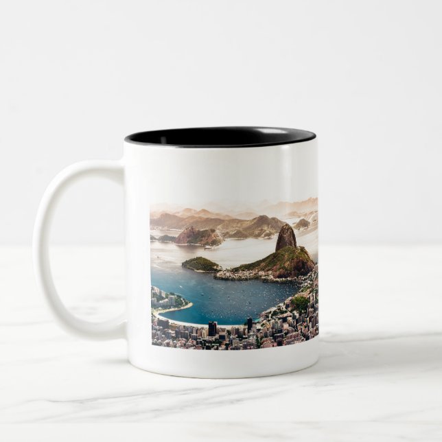 Caneca De Café Em Dois Tons Paisagem carioca (Esquerda)