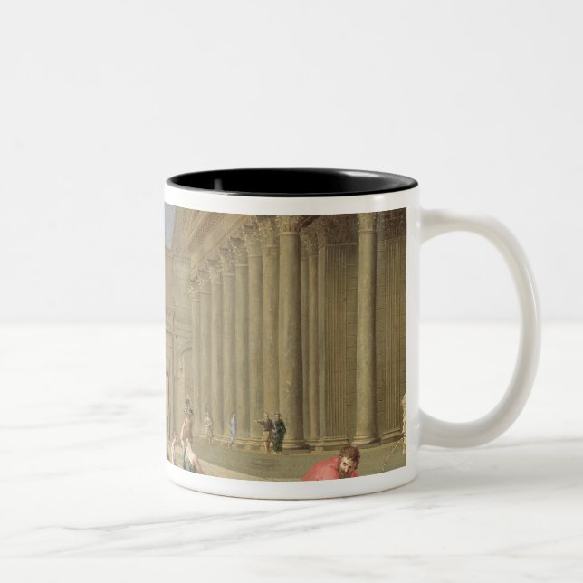 Caneca De Café Em Dois Tons Paisagem clássica (Direita)