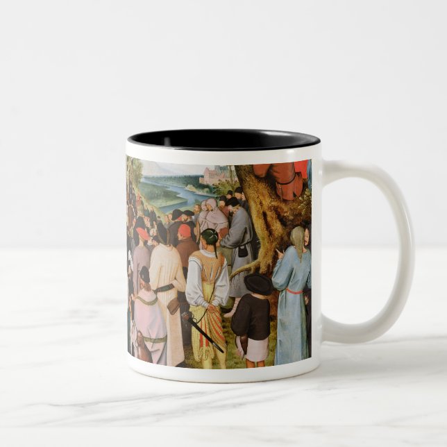 Caneca De Café Em Dois Tons Paisagem com St John o baptista que Preaching (Direita)