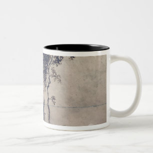 Caneca De Café Em Dois Tons Paisagem com três árvores, 1850