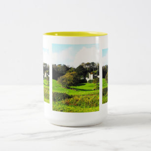 Caneca De Café Em Dois Tons Paisagem Cornish