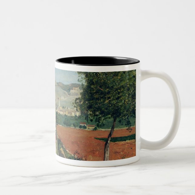 Caneca De Café Em Dois Tons Paisagem em Provence (Direita)