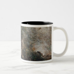 Caneca De Café Em Dois Tons Paisagem ou, manhã no campo