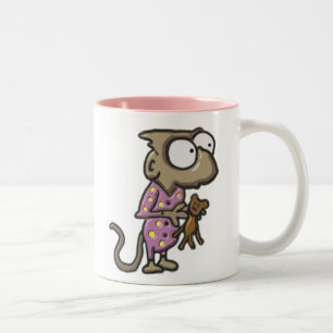 Caneca De Café Em Dois Tons Pajama Monkey Mug
