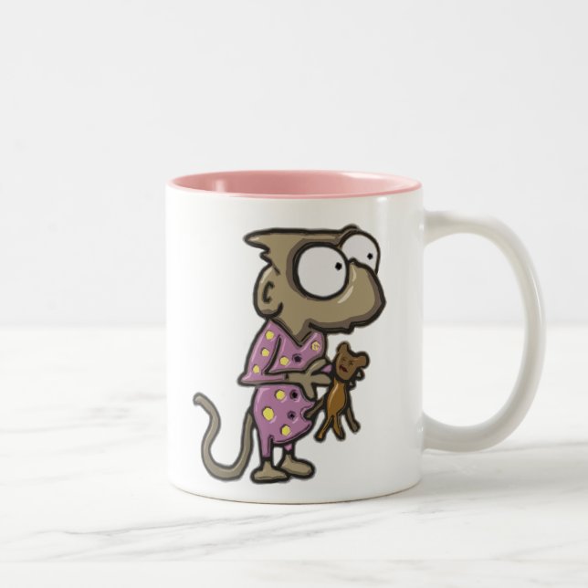Caneca De Café Em Dois Tons Pajama Monkey Mug (Direita)