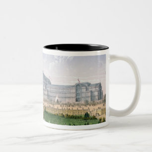 Caneca De Café Em Dois Tons Palácio de cristal, Sydenham, c.1862 (litho da