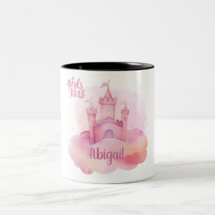 Caneca De Café Em Dois Tons Palácio de Regras de Raparigas na Cor da Água da N